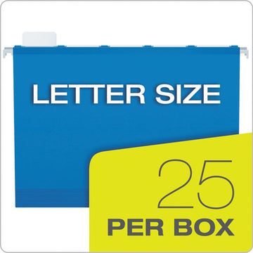 Pendaflex® Ready-tab Colored Reinforced Hanging Folders, Letter Size, 1-5-cut Tab, Blue, 25-box freeshipping - TVN Wholesale